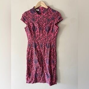 Yifei Stunning Pink Cap Sleeve Traditional Asian Inspired Dress